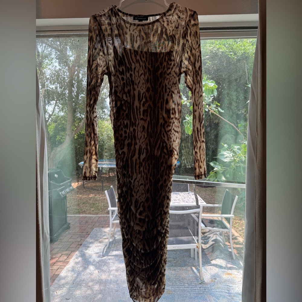 New With Tags International Conceps Lepard Print Dress
